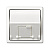 Адаптер на 1 RJ45(12) коннектор 75528; 75540; 75541; 75544-39 наклонный Simon73 Loft бел. 73085-60