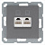 Розетка компьютерная 2-м RJ45 IP20 кат. 5E механизм алюм. Jasmart G6106S