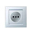 Розетка 1-м СП Simon15 16А IP20 без заземл. бел. Simon 1590431-030