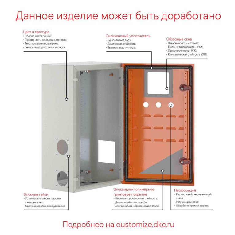 Корпус клеммный металлический SDE 150х150х80мм DKC R5SDE118