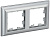 Рамка 2-м BRITE РУ-2-Бр алюм./алюм. IEK BR-M22-12-K47