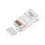 Джек компьютерный RJ45 (8P8C) кат.6 со вставкой Rexant 05-1031