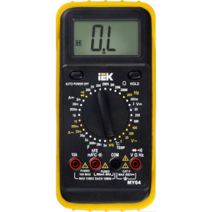 Мультиметр цифровой Professional MY64 IEK TMD-5S-064 Мультиметр цифровой Professional MY64 IEK TMD-5S-064