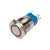 Кнопка антивандальная O19 250В Фикс (5с) ON-OFF/OFF-ON подсв. син. Rexant 36-3441
