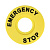 Бирка "Стоп" OptiSignal Compact D22 круглая 60мм (EMERGENCY STOP) С7-MH2260 ZBY9320 КЭАЗ 362221