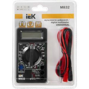 Мультиметр цифровой Universal M832 IEK TMD-2S-832 Мультиметр цифровой Universal M832 IEK TMD-2S-832