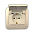 Розетка 1-м СП Mimoza 16А IP20 с крышкой крем./крем. Makel 25029
