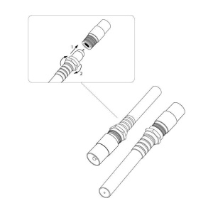 Переходник гнездо F-штекер TV Rexant 05-4303 Переходник гнездо F-штекер TV Rexant 05-4303