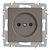 Розетка 1-м СП Accent 6-201-09 16А IP20 250В 2P титан Intro Б0063673
