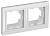 Рамка 2-м IP44 BRITE РУ-2-БрБ-44 бел. IEK BR-M22-44-K01