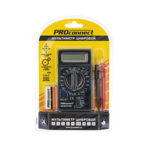 Мультиметр портативный M830B (DT830B) PROCONNECT 13-3011 Мультиметр портативный M830B (DT830B) PROCONNECT 13-3011