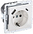 Розетка BRITE РЮш11-1-БрБ 16А с USB A+C 18Вт с заземл. защ. шторки механизм бел. IEK BR-R14-16-U22-018-K01