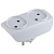 Разветвитель 2-м без заземл. 16А IP20 SP-2-W бел. Эра C0045520