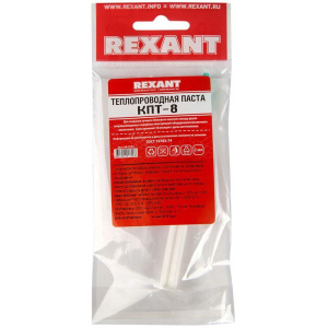 Паста теплопроводная КПТ-8 шприц 2мл REXANT 09-3751 Паста теплопроводная КПТ-8 шприц 2мл REXANT 09-3751