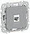 Розетка компьютерная СП FLITE РК6-1-0-ФлС RJ45 кат.6 UTP механизм сер. IEK FI-K12-2-K03